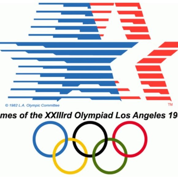 Julia's Olympics Flags Banners 1984 Summer California - Picture 10 of 10